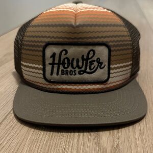 Howler Brothers Brown and Orange Trucker Hat
